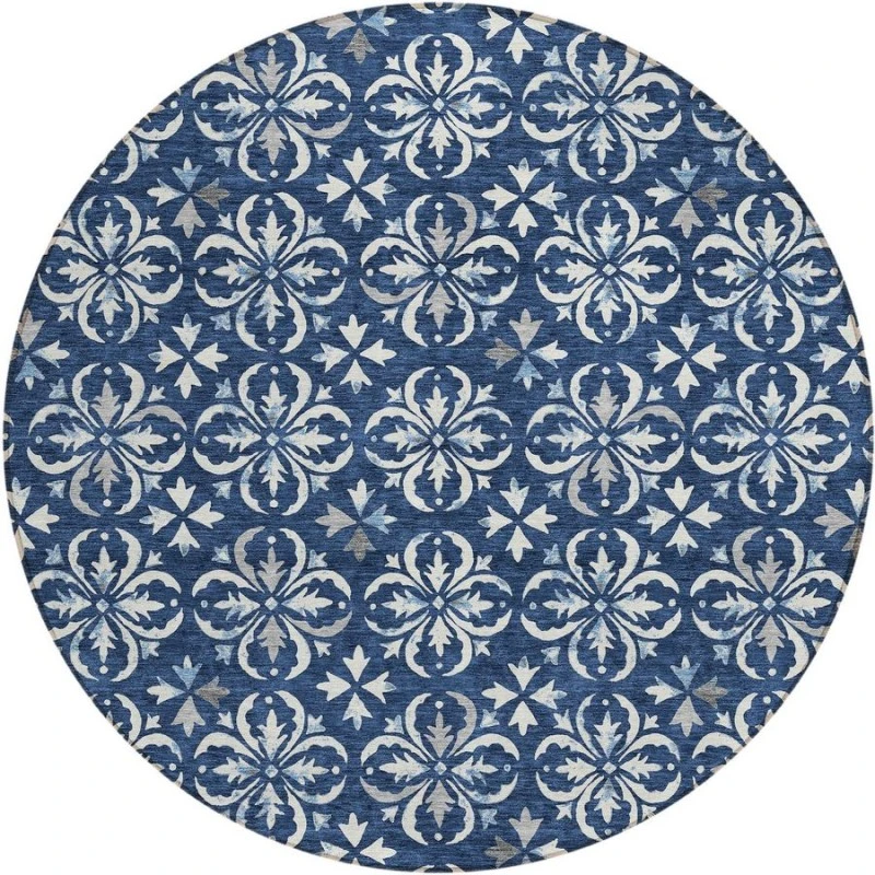 Addison Chantille ACN930-Navy 8 ft. X 8 ft. Round Rug