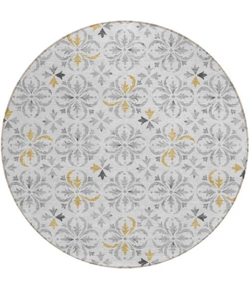 Addison Chantille ACN930-Silver 8 ft. X 8 ft. Round Rug