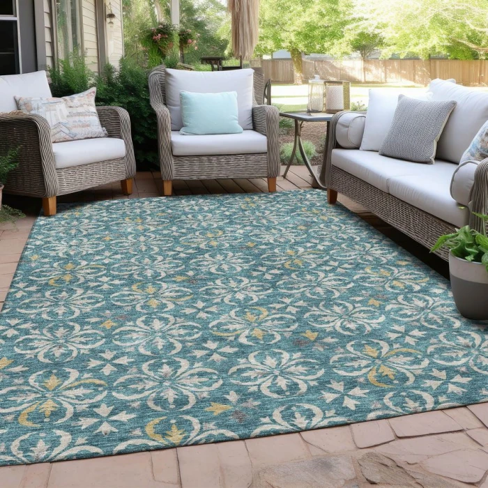 Addison Chantille ACN930-Teal 9 ft. X 12 ft. Rectangle Rug