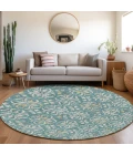 Addison Chantille ACN930-Teal 8 ft. X 8 ft. Round Rug