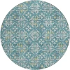 Addison Chantille ACN930-Teal 8 ft. X 8 ft. Round Rug