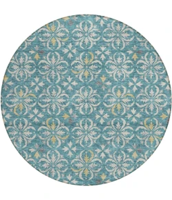 Addison Chantille ACN930-Teal 8 ft. X 8 ft. Round Rug