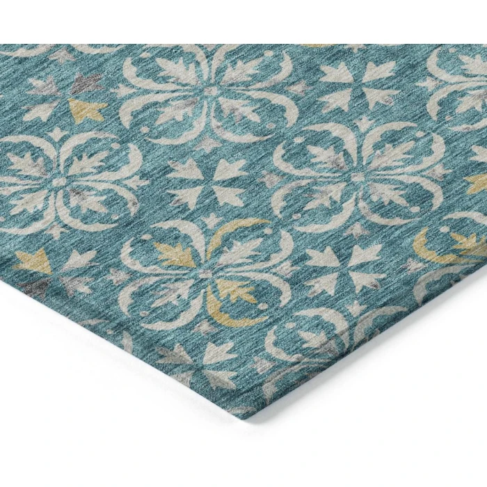 Addison Chantille ACN930-Teal 8 ft. X 8 ft. Round Rug