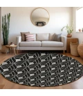 Addison Chantille ACN931-Black 8 ft. X 8 ft. Round Rug