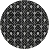 Addison Chantille ACN931-Black 8 ft. X 8 ft. Round Rug