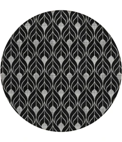 Addison Chantille ACN931-Black 8 ft. X 8 ft. Round Rug