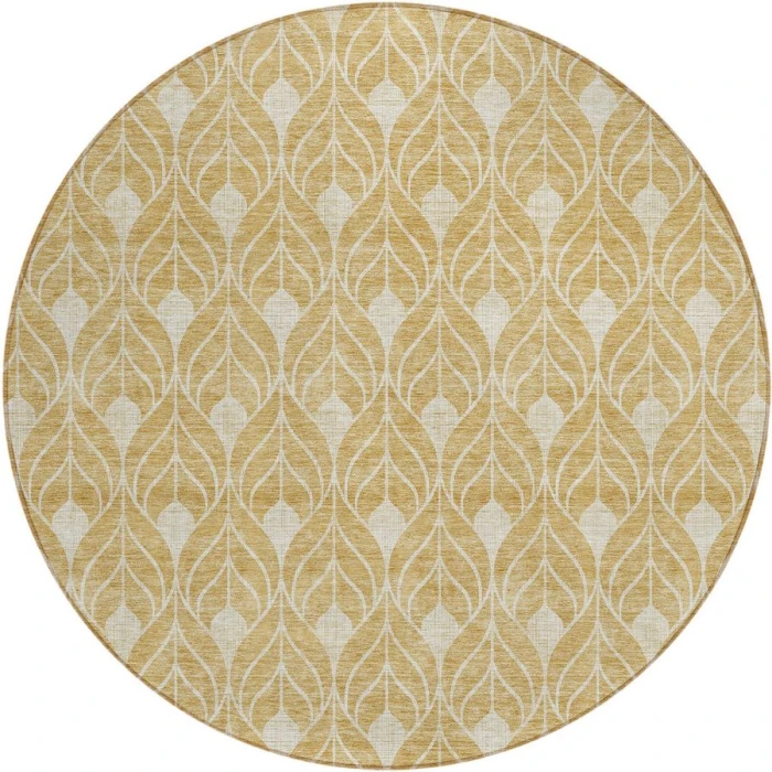 Addison Chantille ACN931-Gold 8 ft. X 8 ft. Round Rug