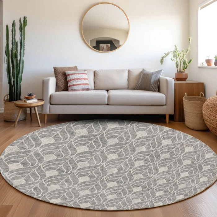 Addison Chantille ACN931-Gray 8 ft. X 8 ft. Round Rug