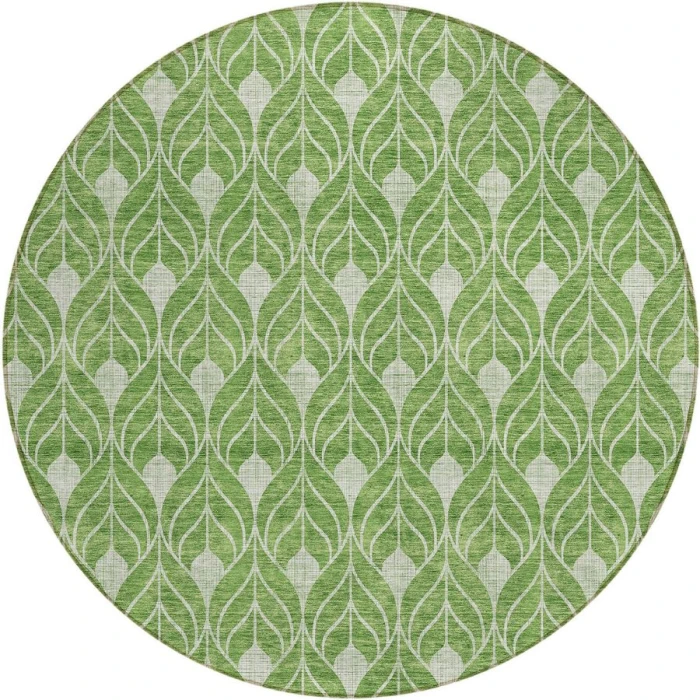 Addison Chantille ACN931-Green 8 ft. X 8 ft. Round Rug