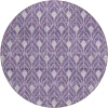 Addison Chantille ACN931-Purple 8 ft. X 8 ft. Round Rug