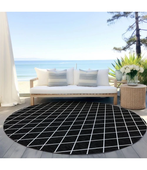 Addison Chantille ACN932-Black 8 ft. X 8 ft. Round Rug