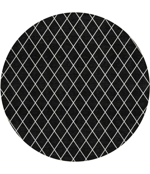 Addison Chantille ACN932-Black 8 ft. X 8 ft. Round Rug