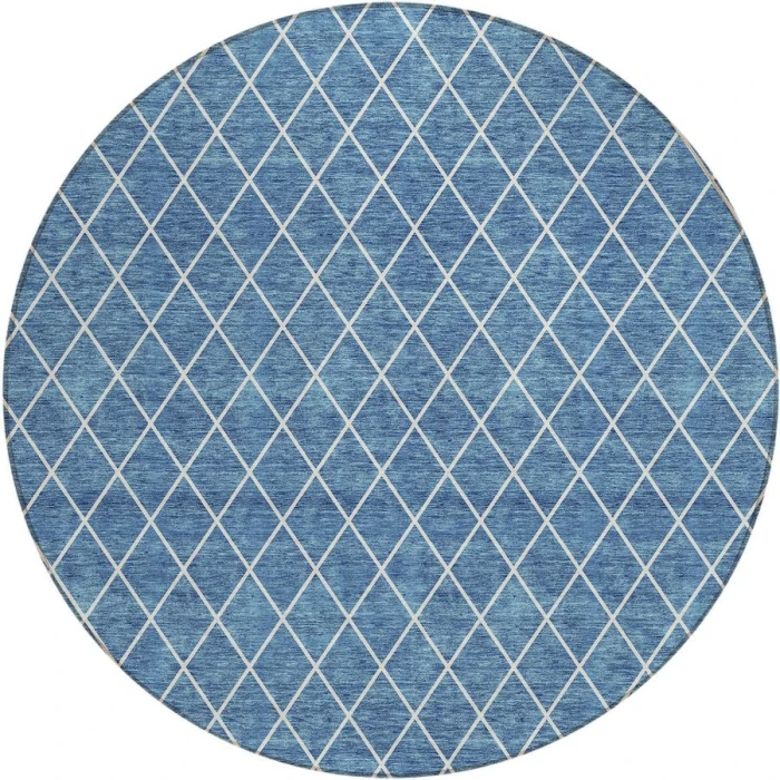 Addison Chantille ACN932-Denim 8 ft. X 8 ft. Round Rug