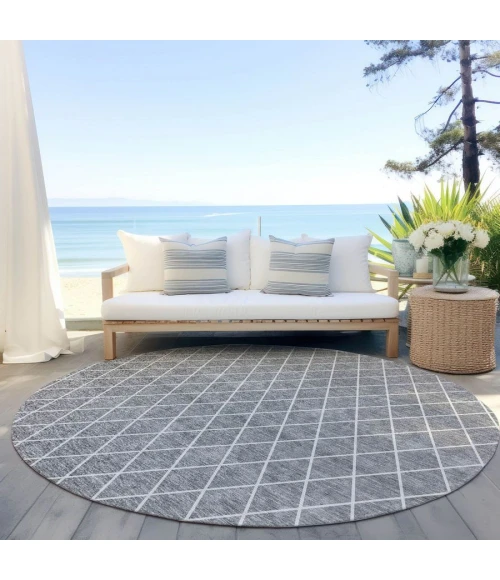Addison Chantille ACN932-Gray 8 ft. X 8 ft. Round Rug