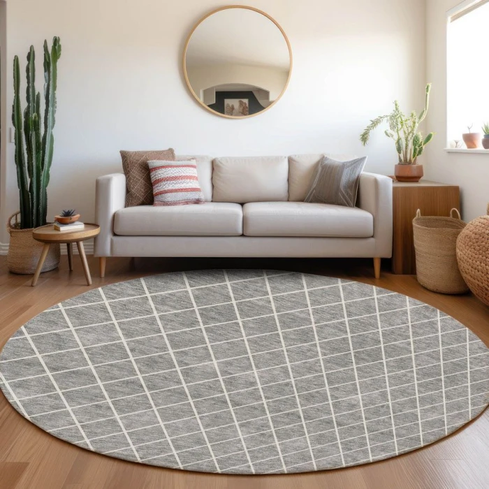 Addison Chantille ACN932-Gray 8 ft. X 8 ft. Round Rug