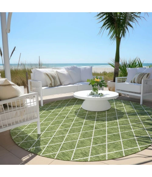 Addison Chantille ACN932-Green 8 ft. X 8 ft. Round Rug