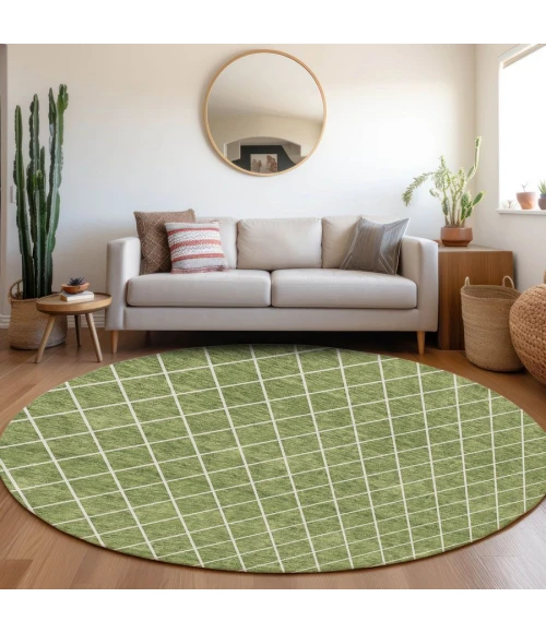 Addison Chantille ACN932-Green 8 ft. X 8 ft. Round Rug