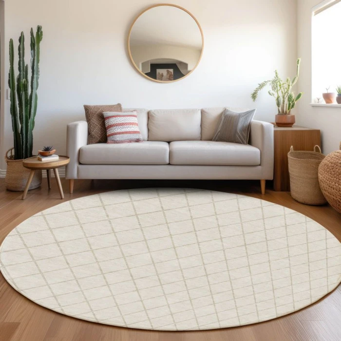 Addison Chantille ACN932-Ivory 8 ft. X 8 ft. Round Rug