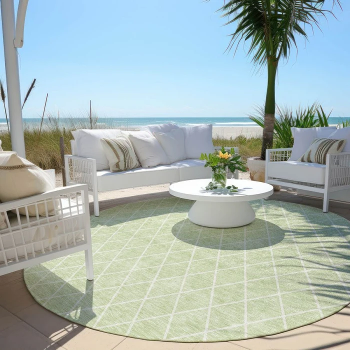 Addison Chantille ACN932-Mint 8 ft. X 8 ft. Round Rug