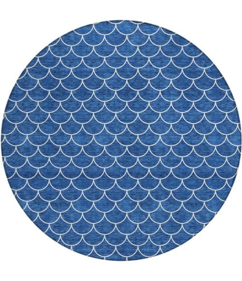 Addison Chantille ACN933-Blue 8 ft. X 8 ft. Round Rug