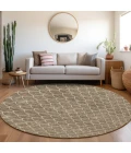 Addison Chantille ACN933-Brown 8 ft. X 8 ft. Round Rug