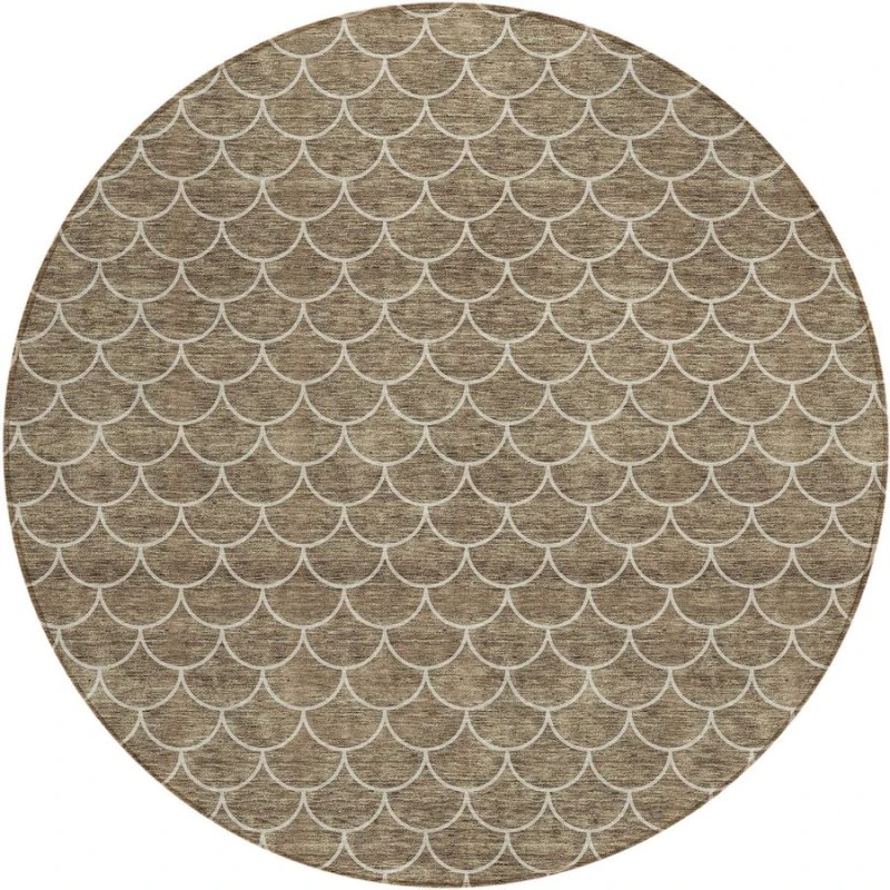 Addison Chantille ACN933-Brown 8 ft. X 8 ft. Round Rug
