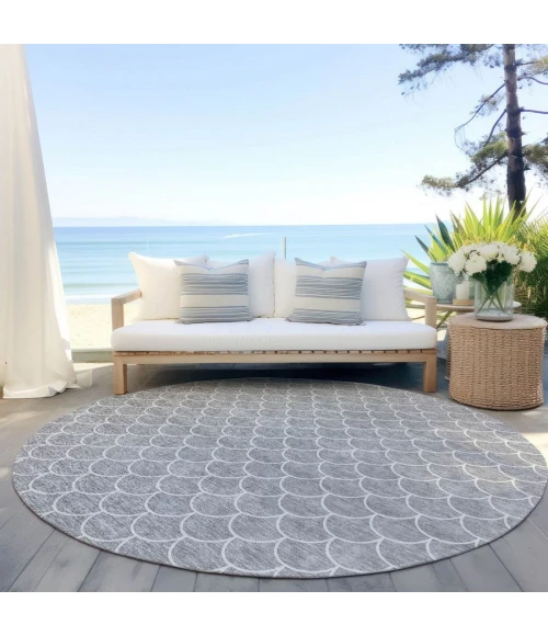 Addison Chantille ACN933-Gray 8 ft. X 8 ft. Round Rug