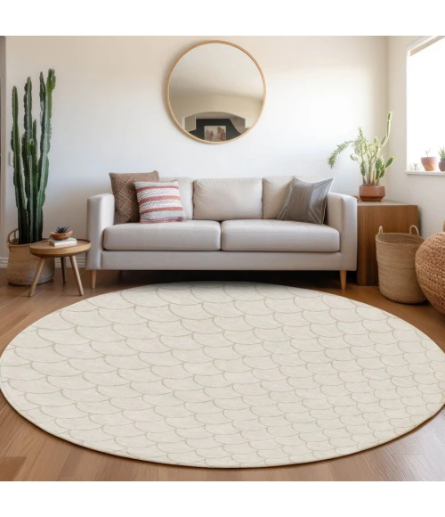 Addison Chantille ACN933-Ivory 8 ft. X 8 ft. Round Rug