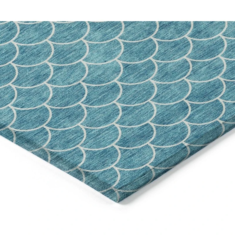 Addison Chantille ACN933-Teal 8 ft. X 8 ft. Round Rug