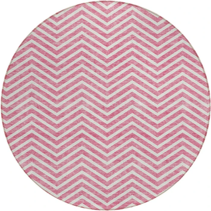 Addison Chantille ACN934-Pink 8 ft. X 8 ft. Round Rug