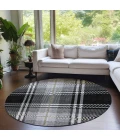 Addison Chantille ACN935-Black 8 ft. X 8 ft. Round Rug