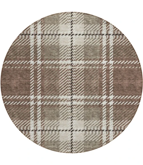 Addison Chantille ACN935-Brown 8 ft. X 8 ft. Round Rug