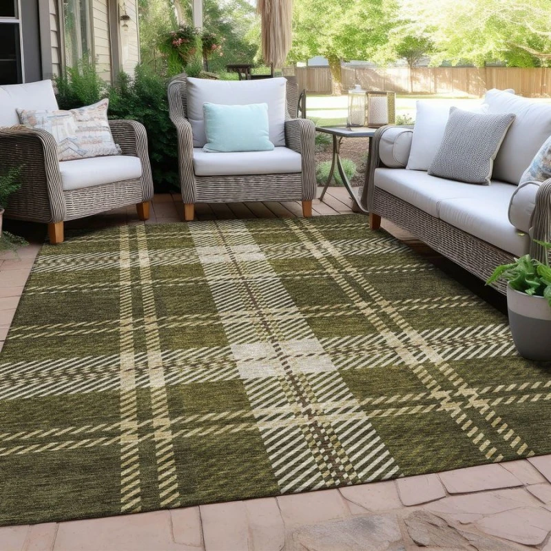 Addison Chantille ACN935-Olive 5 ft. X 7 ft. 6 in. Rectangle Rug