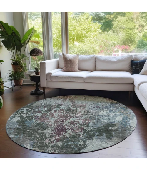 Addison Chantille ACN936-Fern 8 ft. X 8 ft. Round Rug