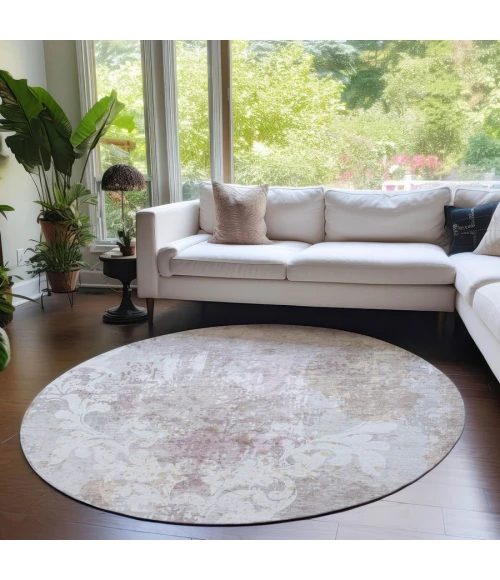 Addison Chantille ACN936-Ivory 8 ft. X 8 ft. Round Rug