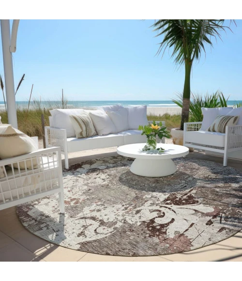 Addison Chantille ACN936-Taupe 8 ft. X 8 ft. Round Rug