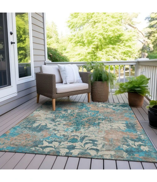 Addison Chantille ACN936-Teal 3 ft. X 5 ft. Rectangle Rug