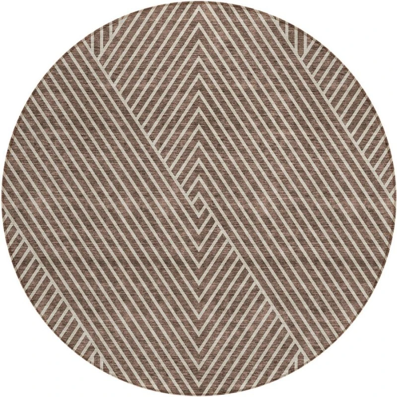 Addison Chantille ACN937-Brown 8 ft. X 8 ft. Round Rug