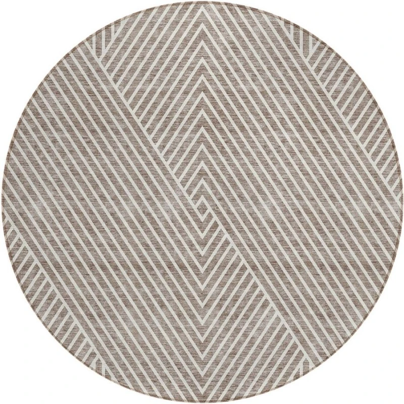 Addison Chantille ACN937-Taupe 8 ft. X 8 ft. Round Rug