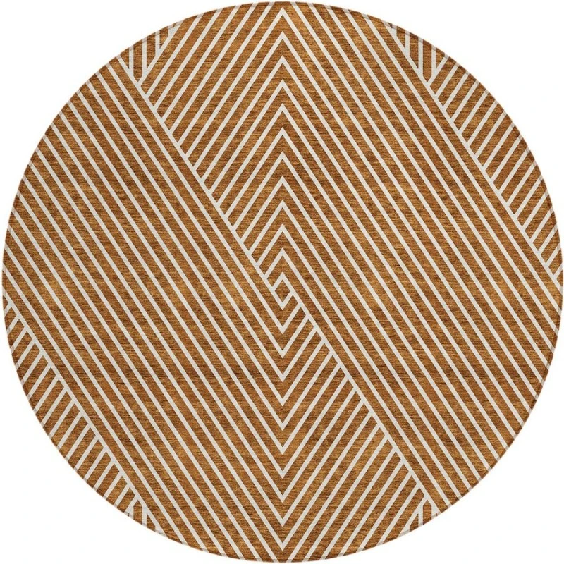 Addison Chantille ACN937-Terracotta 8 ft. X 8 ft. Round Rug