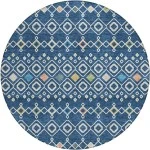 Addison Chantille ACN938-Navy 8 ft. X 8 ft. Round Rug