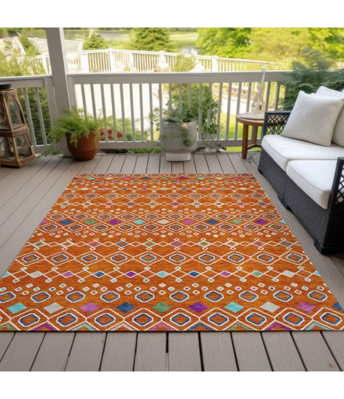 Addison Chantille ACN938-Orange 8 ft. X 10 ft. Rectangle Rug