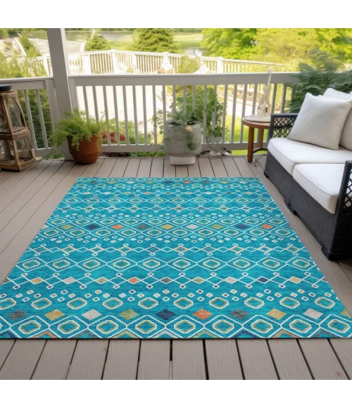 Addison Chantille ACN938-Teal 10 ft. X 14 ft. Rectangle Rug