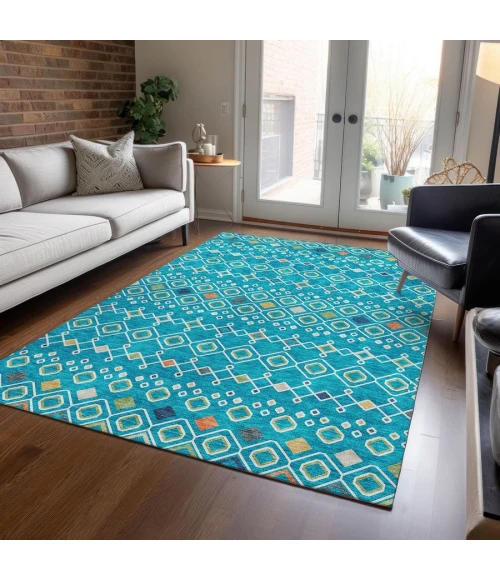 Addison Chantille ACN938-Teal 10 ft. X 14 ft. Rectangle Rug