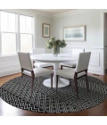 Addison Chantille ACN939-Black 8 ft. X 8 ft. Round Rug