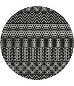 Addison Chantille ACN939-Black 8 ft. X 8 ft. Round Rug