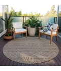 Addison Chantille ACN939-Brown 8 ft. X 8 ft. Round Rug