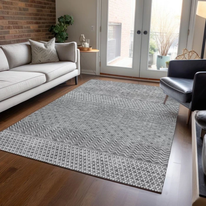 Addison Chantille ACN939-Gray 5 ft. X 7 ft. 6 in. Rectangle Rug