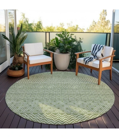 Addison Chantille ACN939-Green 8 ft. X 8 ft. Round Rug