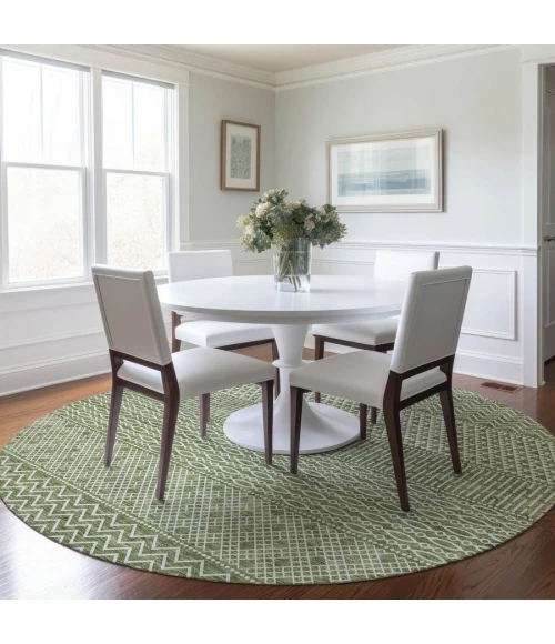 Addison Chantille ACN939-Green 8 ft. X 8 ft. Round Rug